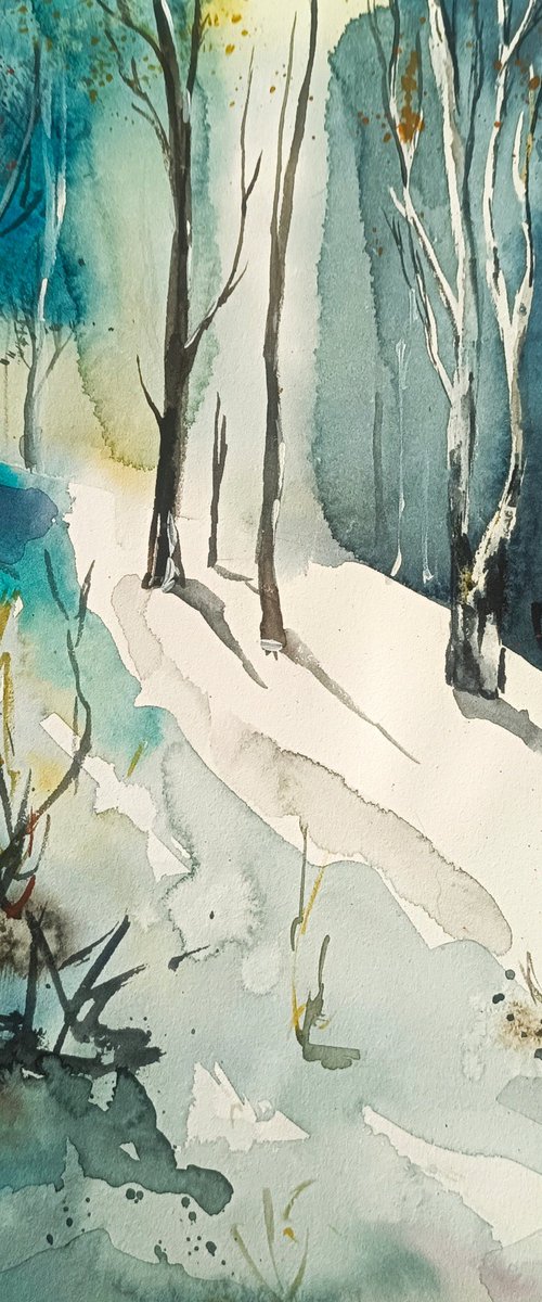 Winter scene by Evgenia Smirnova