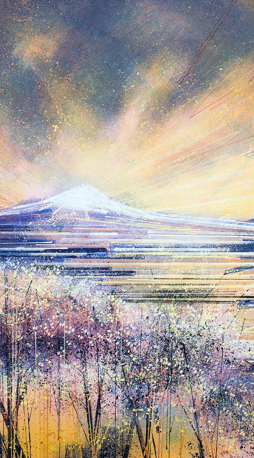 Japan And Mount Fuji At Sunset by Marc Todd