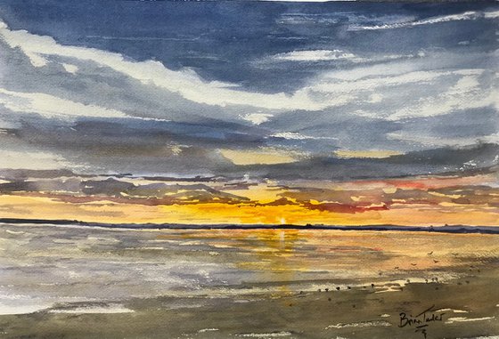 Sunset at Pegwell Bay