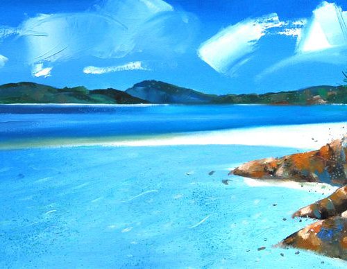 the sun always shines in the whitsundays by Trevor Salisbury