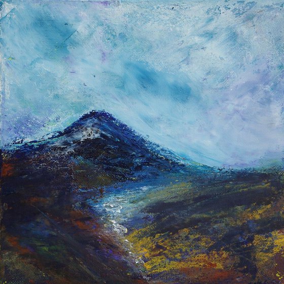 Highland Burn, Scottish mountain landscape