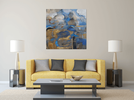 Landscape with Lake and Clouds