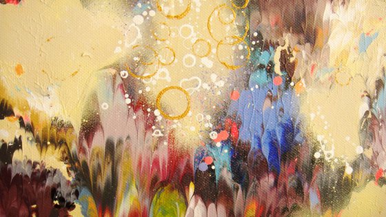 "Sunny Inspiration" Abstract painting on canvas