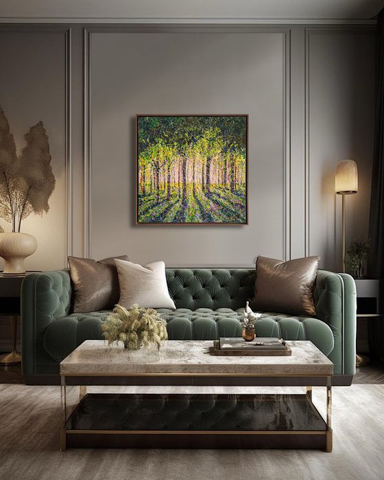 Spring Forest day - framed