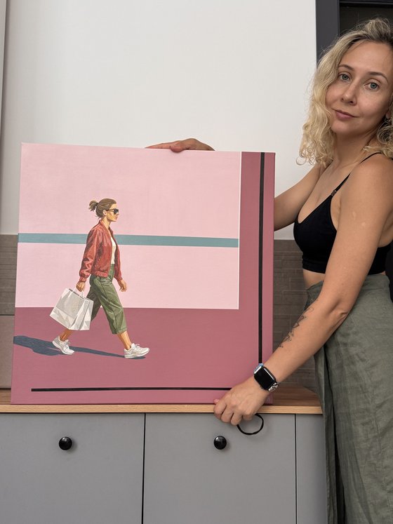 Woman In Sunglasses - Original Painting