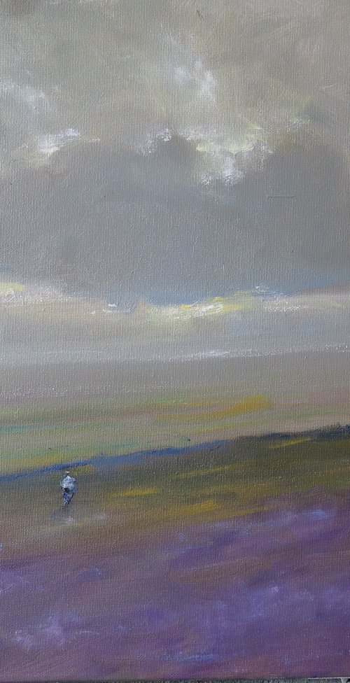 Dull, Misty Day in the Yorkshire Moors by Malcolm Ludvigsen