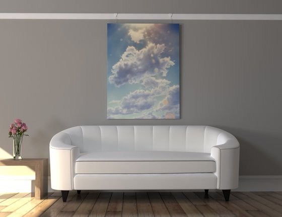 Rays Through Cloud (86 x 114cm)