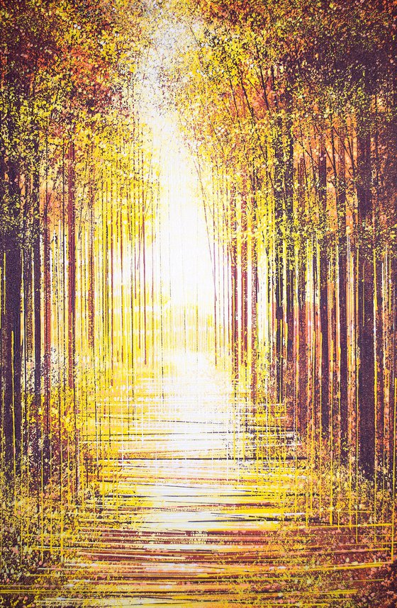 Autumn Trees At Sunset