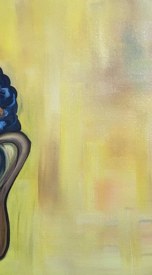 Blue Eyed Buddha by Timea  Valsami