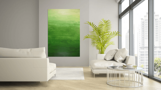 Green Harmony- Modern Abstract