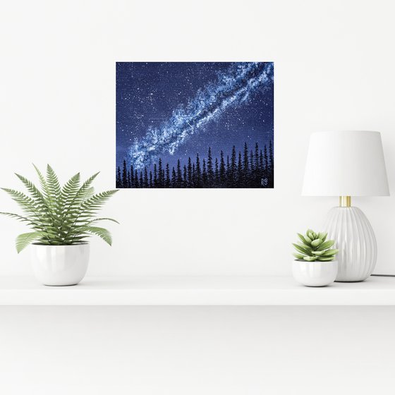 Mystical forest landscape