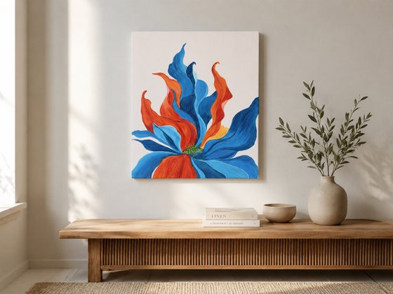 Luminous Botanica-Blue Flame
