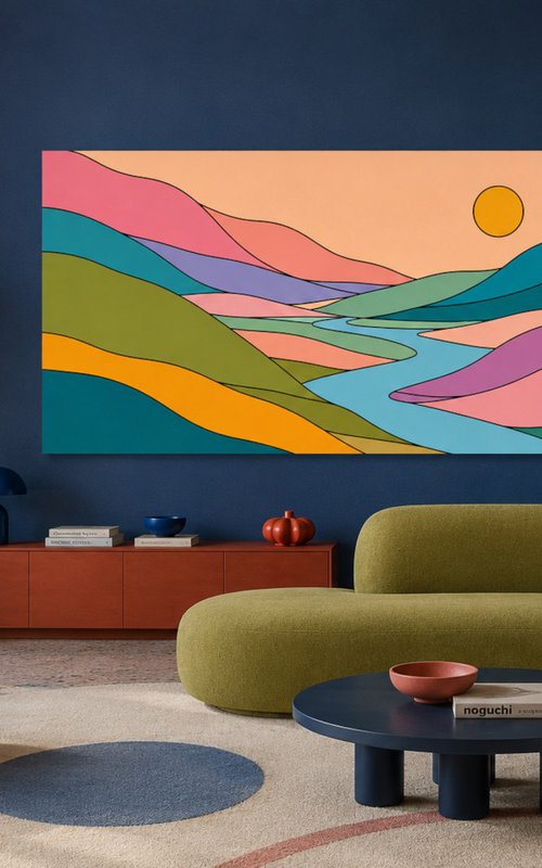 Flowing Landscape #32 by Marina Krylova