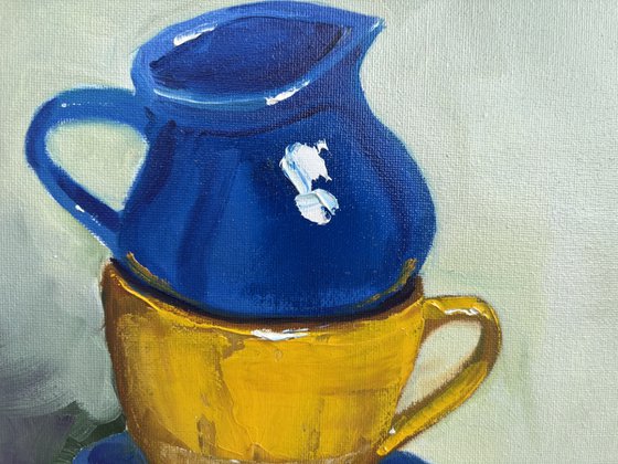 Still life with coffee service