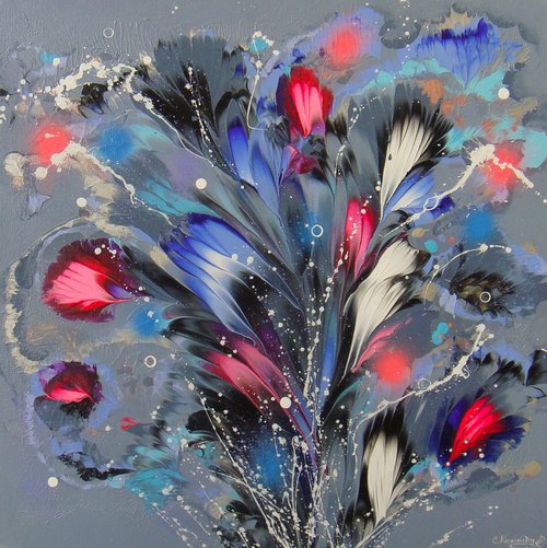 23.6" Abstract Bouquet by Irini Karpikioti