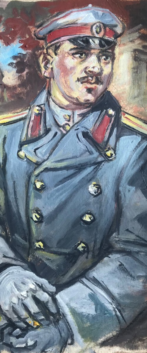 Portrait of a soldier by Oleg and Alexander Litvinov