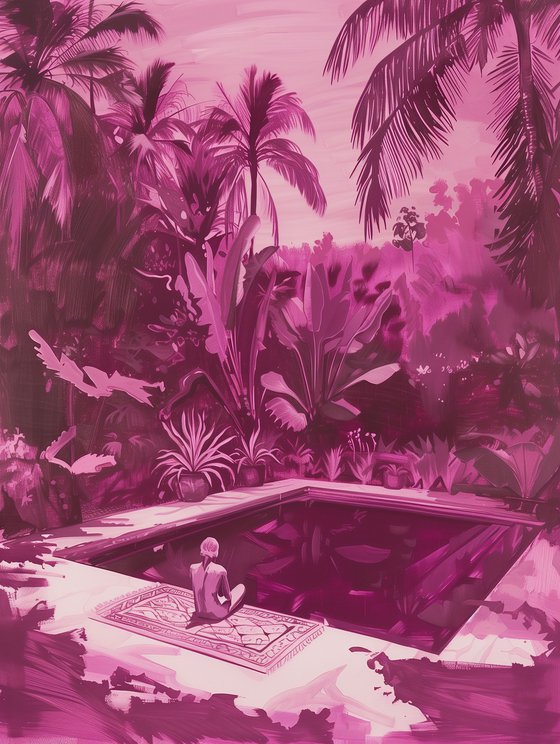 Reading by the Pool