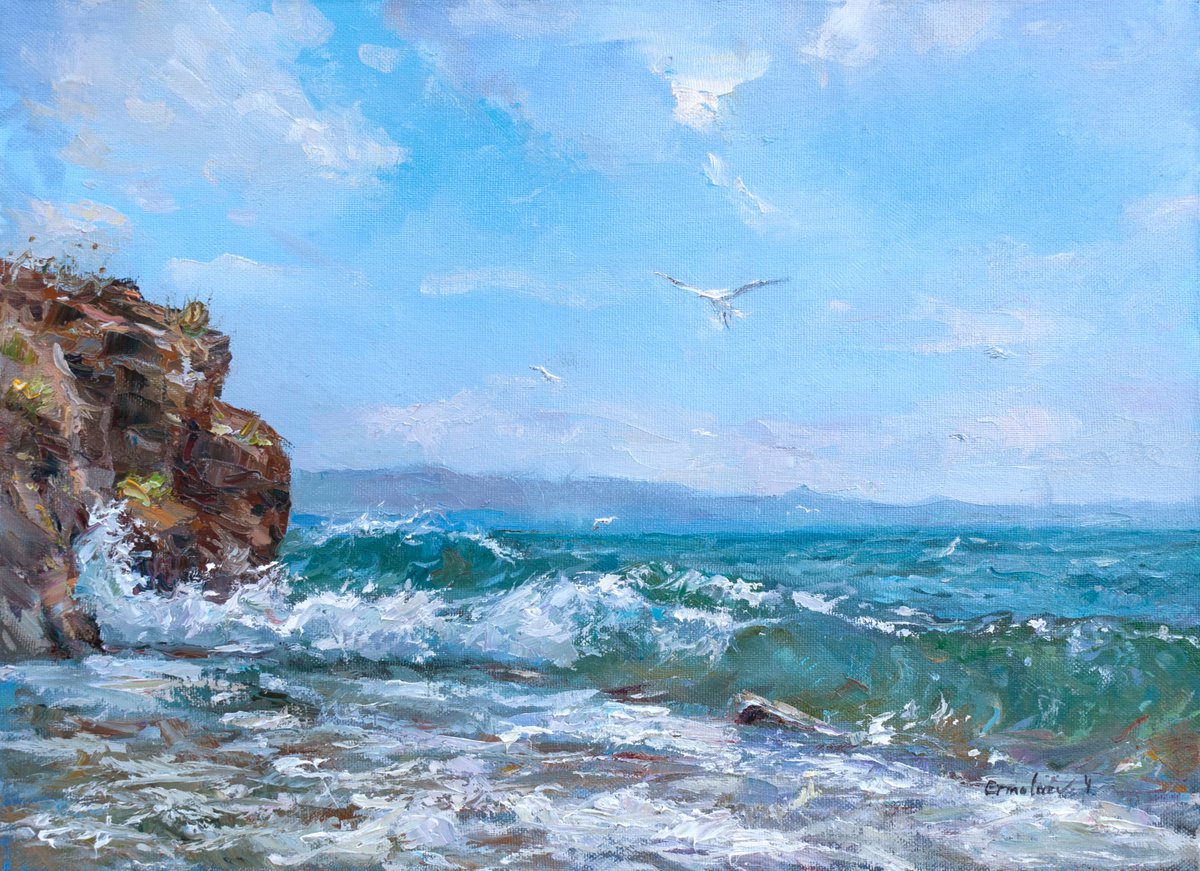 Waves on the sea by Yuri Ermolaev