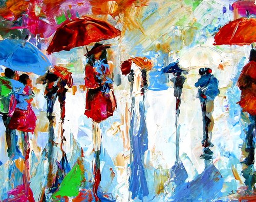 Rain, people and umbrellas by Kovács Anna Brigitta