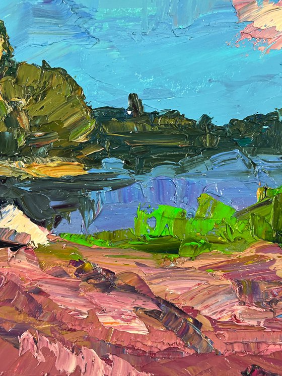 Pond near a Small Island