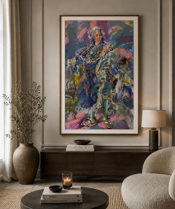 Louis XV in a Storm of Silk