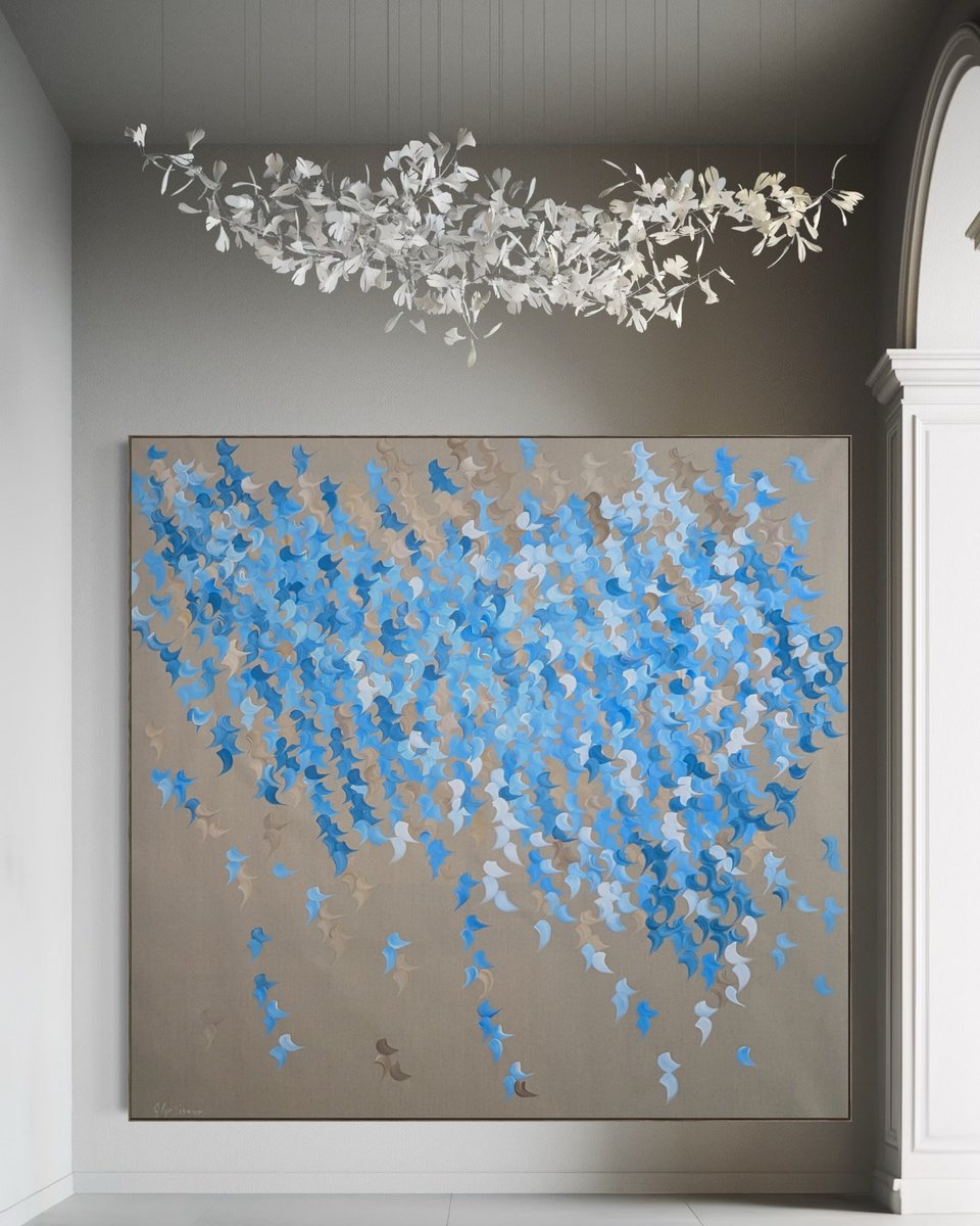  Where The Water Rests By Gabriela Azar Schreiner, 75 X 71, Artwork For Sale On Artfinder