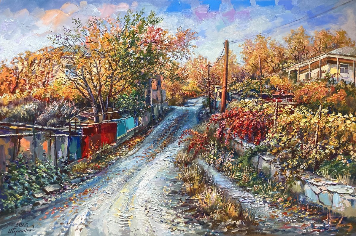A Beautiful Evening In Malishka Village By Meruzhan Khachatryan, 35 X 24, Artwork For Sale On Artfinder