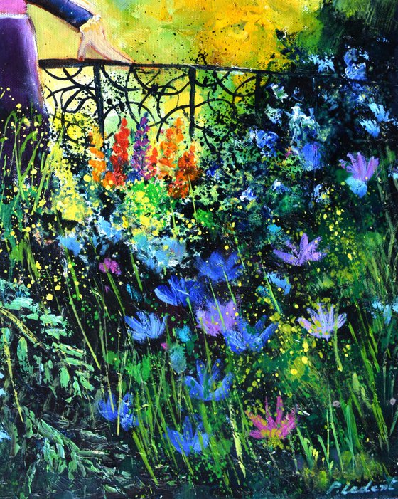 Walking in the garden