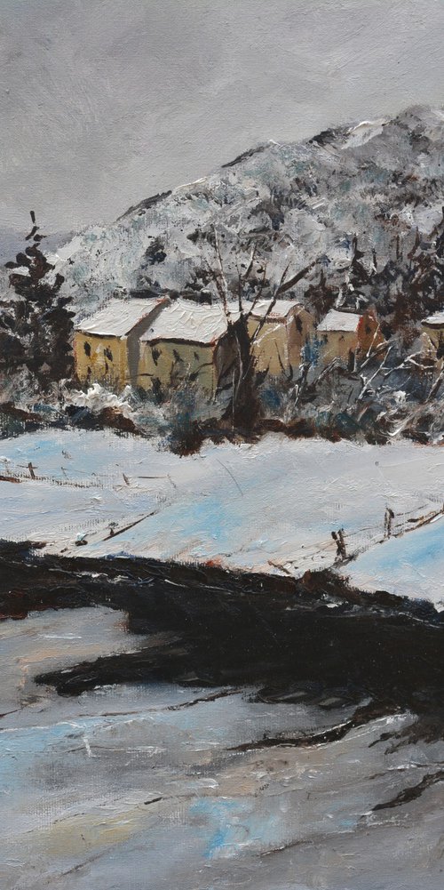 A very peaceful village in wintertime by Pol Henry Ledent