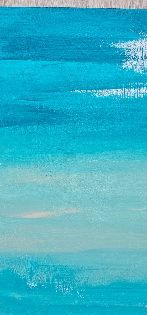 Quiet sunny seaside abstract water