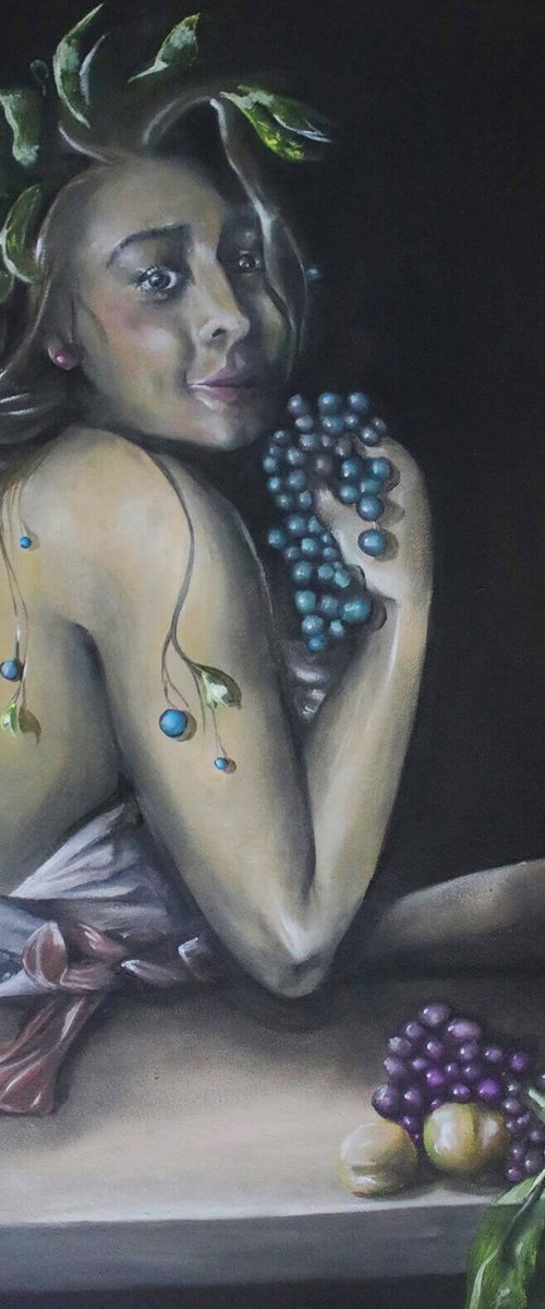 Self Portrait as Bacchus by Vanessa T Stefanova