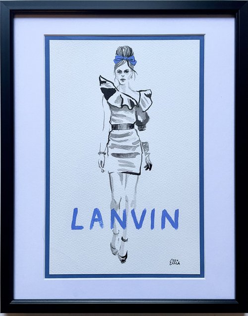 Lanvin - original fashion illustration by ellisartworks