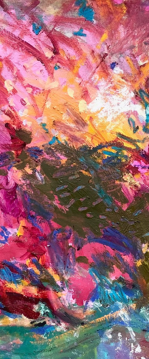 Rosa. Expressive Abstract by Lana Verdi