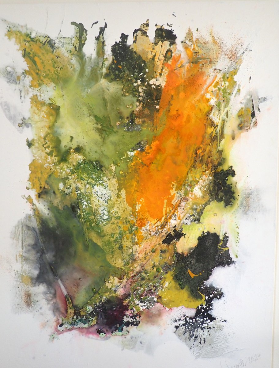 Abstract Painting By Christa Haack, 31 X 39, The Magic Of Power 3, Original Artwork