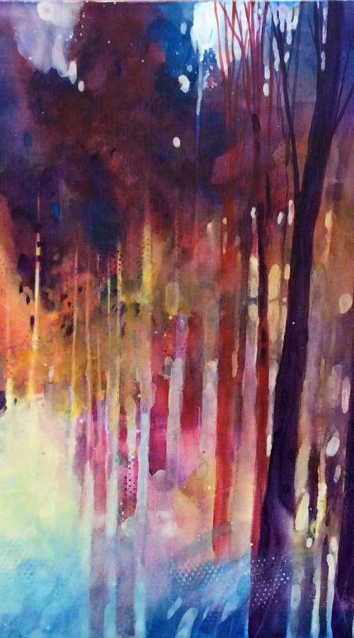 Lampi di luce nella foresta by Alessandro Andreuccetti