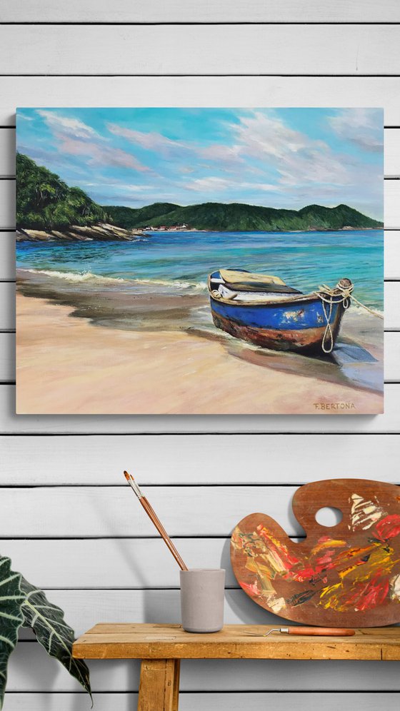 "The blue boat"
