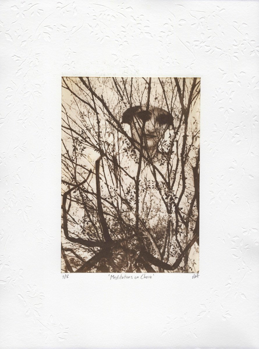 Surrealistic Portrait Etchings & Engravings By Michelle Hinshelwood, 11 X 15", Meditations On Choice, Original Artwork