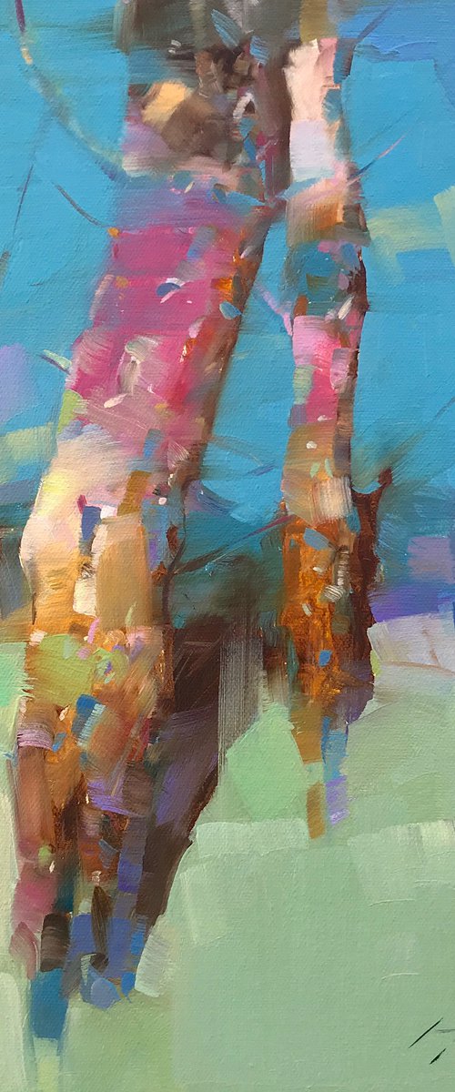 Aspen, Original oil painting, Handmade artwork, One of a kind by Vahe Yeremyan