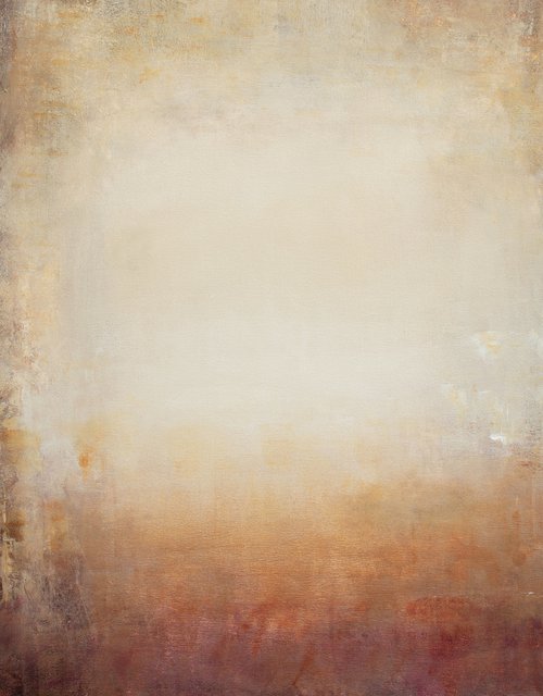 Warm Light 211003, minimalist abstract earth tones by Don Bishop
