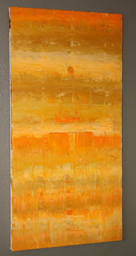 Abstract Gold Orange Ochre Concept