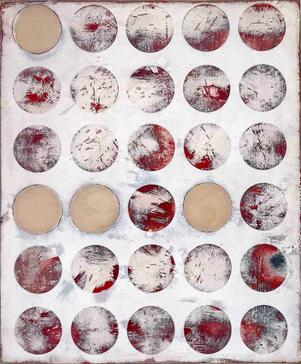 Abstract Oil Painting By Andrew Hardy, 20 X 24, Untitled, 2019, Original Artwork