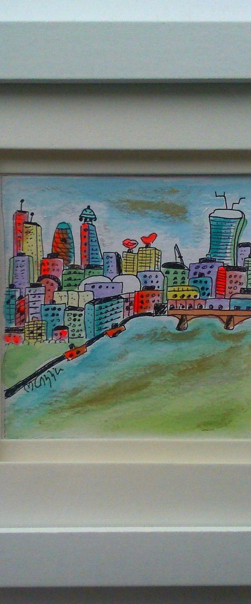 Miniature of London by Maria Luisa  Azzini