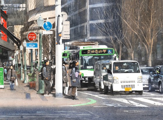Kobe Kyu-Kyoryuchi Intersection