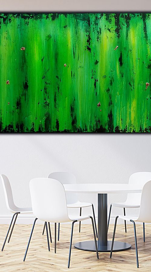 Green Mile  - Extra Large Artwork - N3 by Branisa Beric