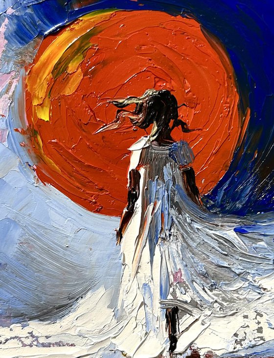 Crimson Sun and Wind