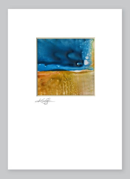Mini Encaustic Abstract 3 by Kathy Morton Stanion