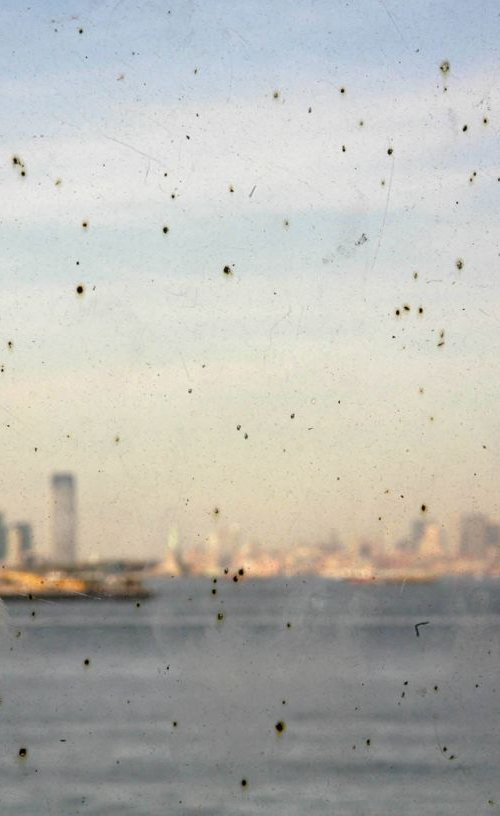 Rusty window,  New York Ferry by Louise O'Gorman