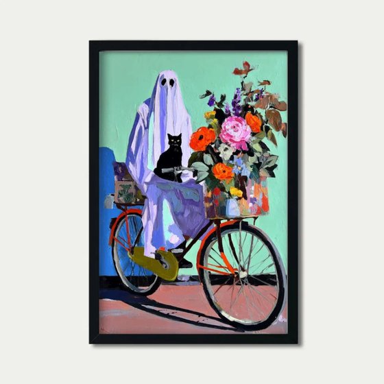 Ghost on Bicycle