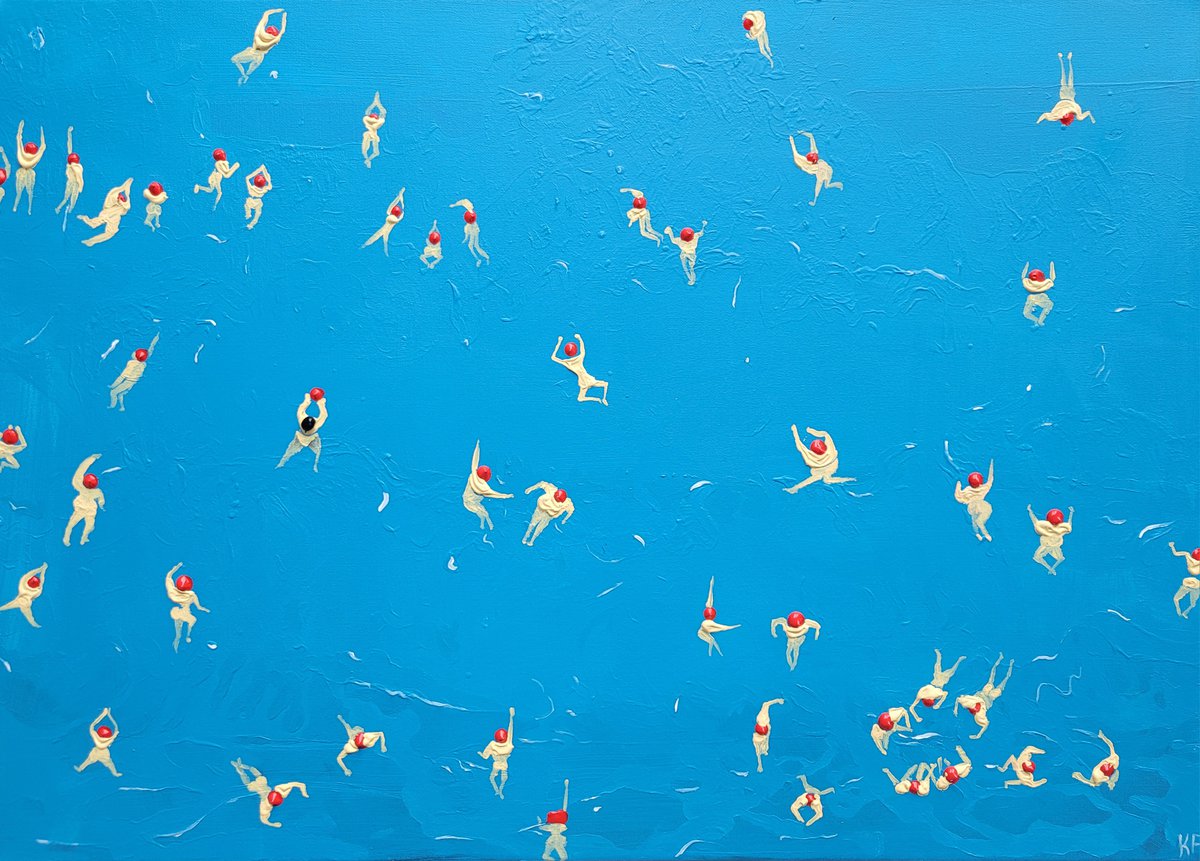 Swimming Swimmers by Kathrin Fl�ge