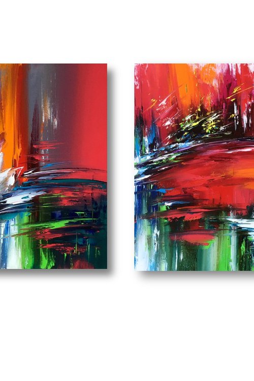 Poppy Duet by Olena  Romanenko